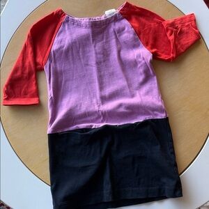 Crewcuts Kids Colorblock Raglan tee dress with pockets